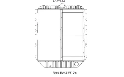 RADIADOR INTERNATIONAL MOTOR NAVISTAR S-400, S-500  94-03