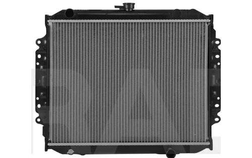 RADIADOR CV LUV 97-05 STD C/S AA TOMA SUP LADO IZQ 16 1/3X20 4/5X26MM ALUM SOLD POLAR